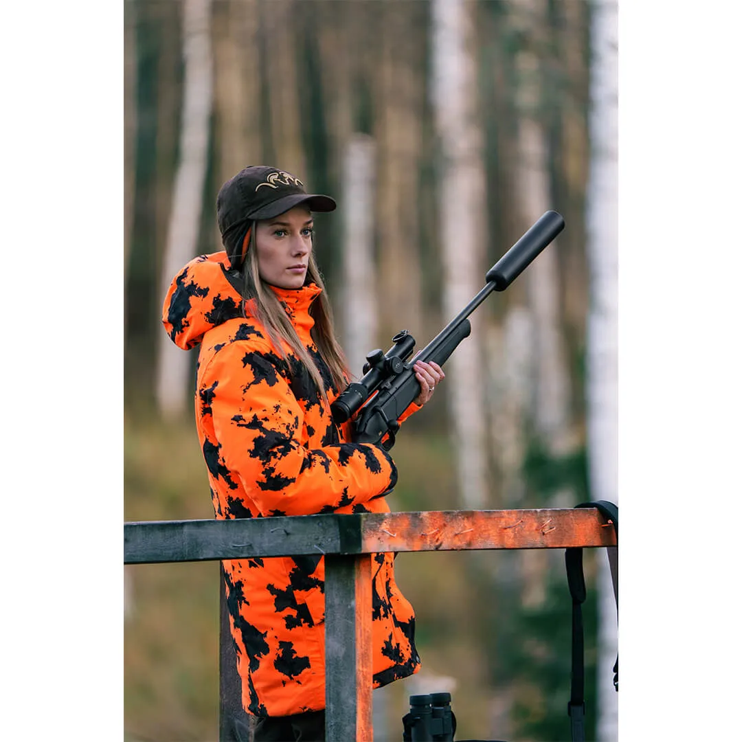 Janina Down Waterproof Jacket - Blaze Orange Camo by Blaser