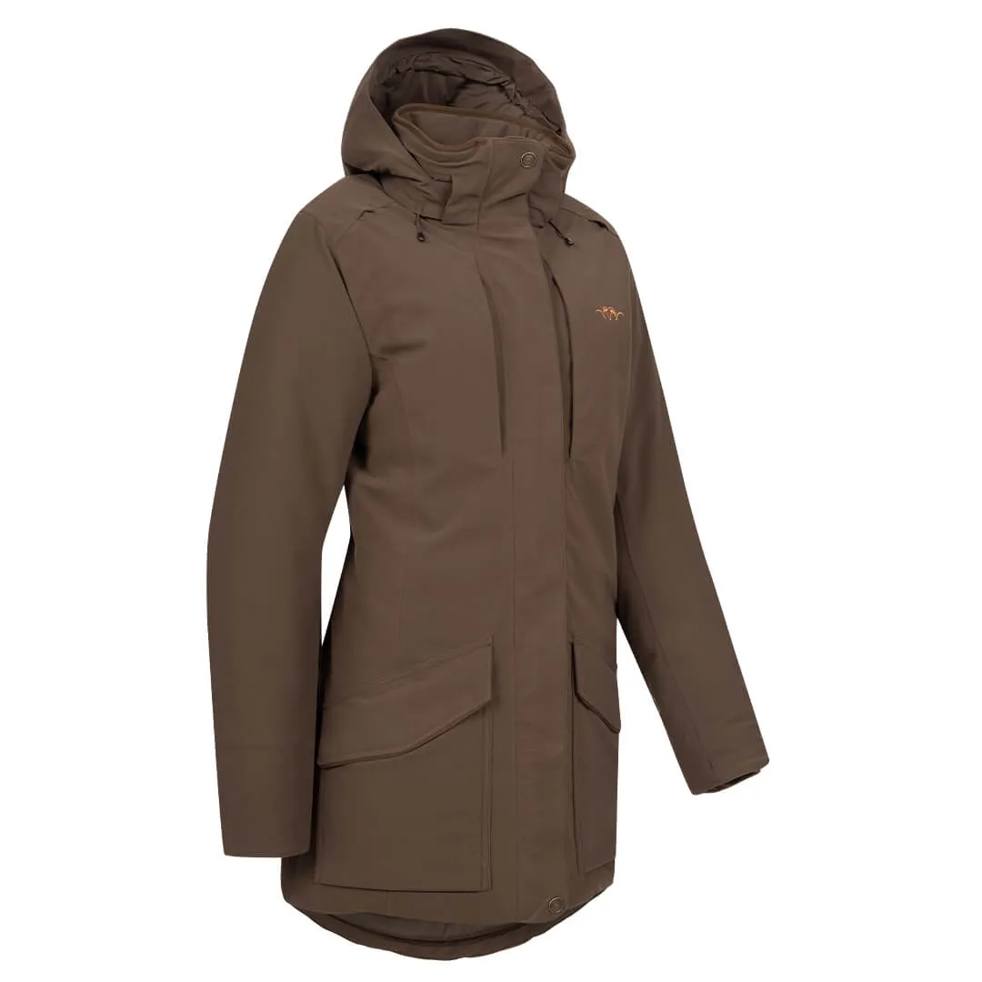 Janina Down Waterproof Jacket - Dark Brown by Blaser