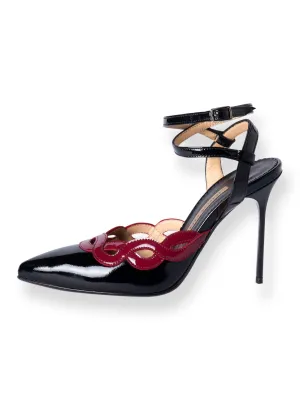 Jerelyn Creado LOLA NERO 9.5cm Italian Leather Heels