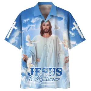 Jesus With His Arms Open Hawaiian Shirt - Jesus Is My Savior Hawaiian Shirts - Christian Hawaiian Shirt - Jesus Hawaiian Shirts