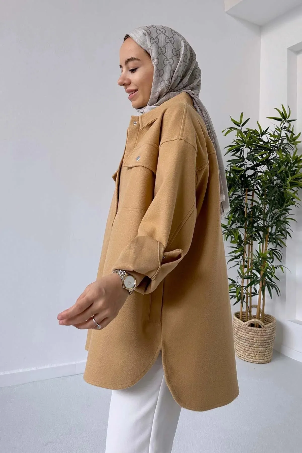 Ka Hijab Women's Side Pocket Snap Fastening Kachet Jacket Hijabs