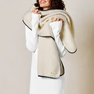 Katie Loxton Cream Whipstitch Scarf KLS647