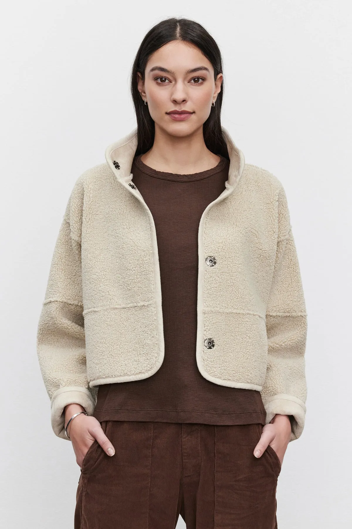 KELLY LUXE SHERPA REVERSIBLE JACKET