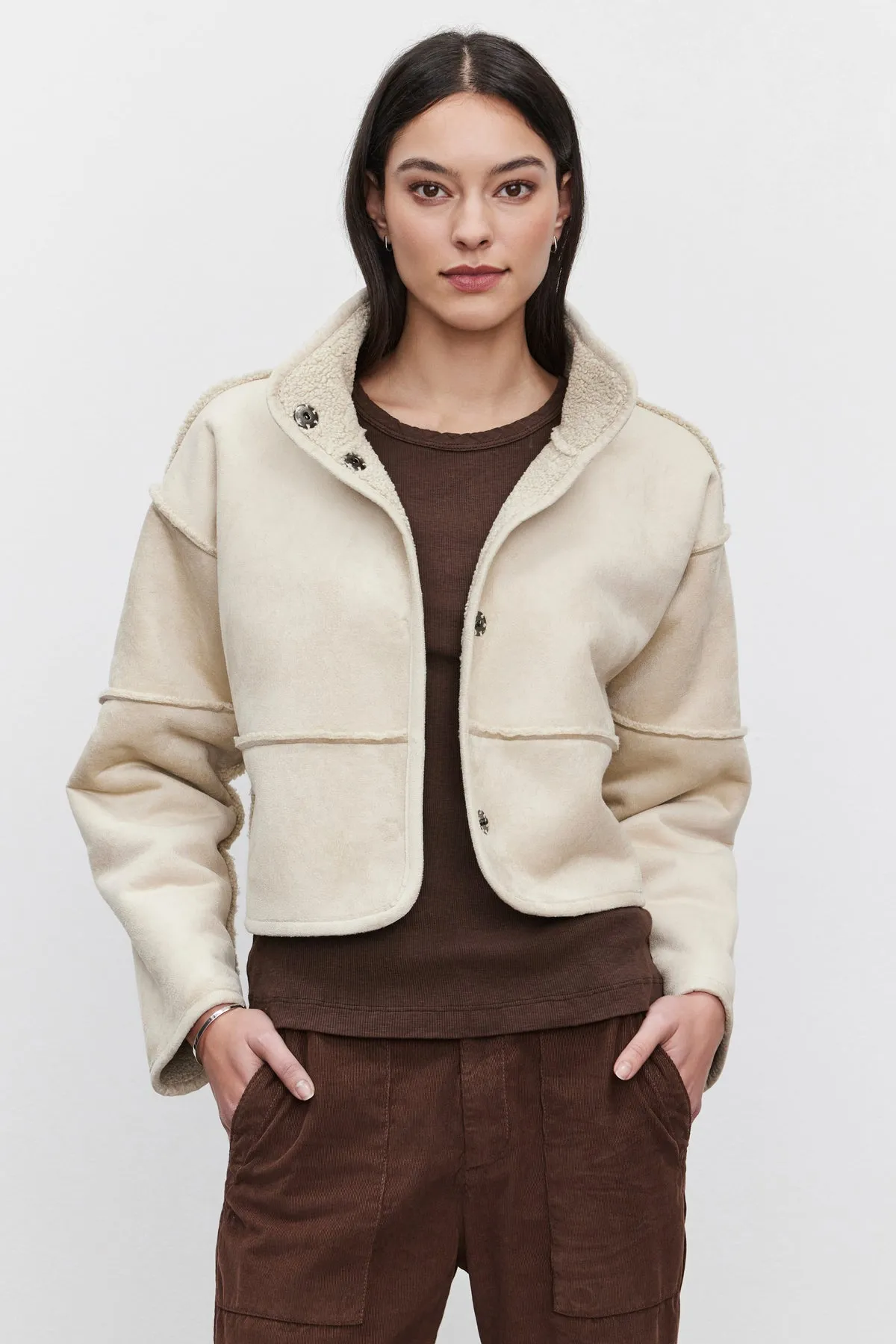 KELLY LUXE SHERPA REVERSIBLE JACKET