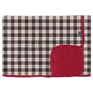 KicKee Pants Midnight Holiday Plaid Toddler Blanket
