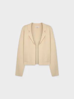 KNIT BLAZER-IVORY