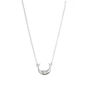 La Luna Pendant Necklace - Sterling Silver