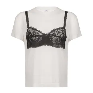 Lace Bra Graphic T-Shirt