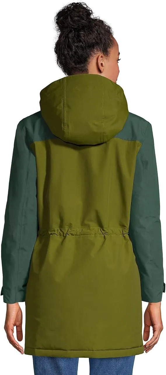 Lands' End Ladies Squall Insulated Parka Willow Petite X-Small