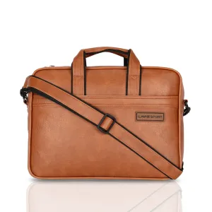 Lavie Sport 1 Compartment Director Unisex Laptop briefcase Bag Tan