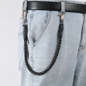 Leather & Metal Wallet Chain