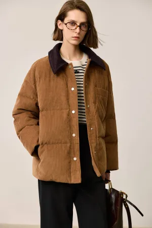 LILY Vintage Corduroy Down Jacket