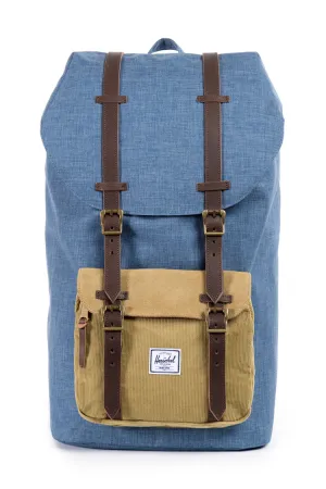 Little America Crosshatch Navy/tan