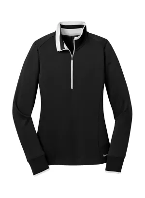 Logo Nike Black / White Women&#x27;s Dri-FIT Half-Zip 578674