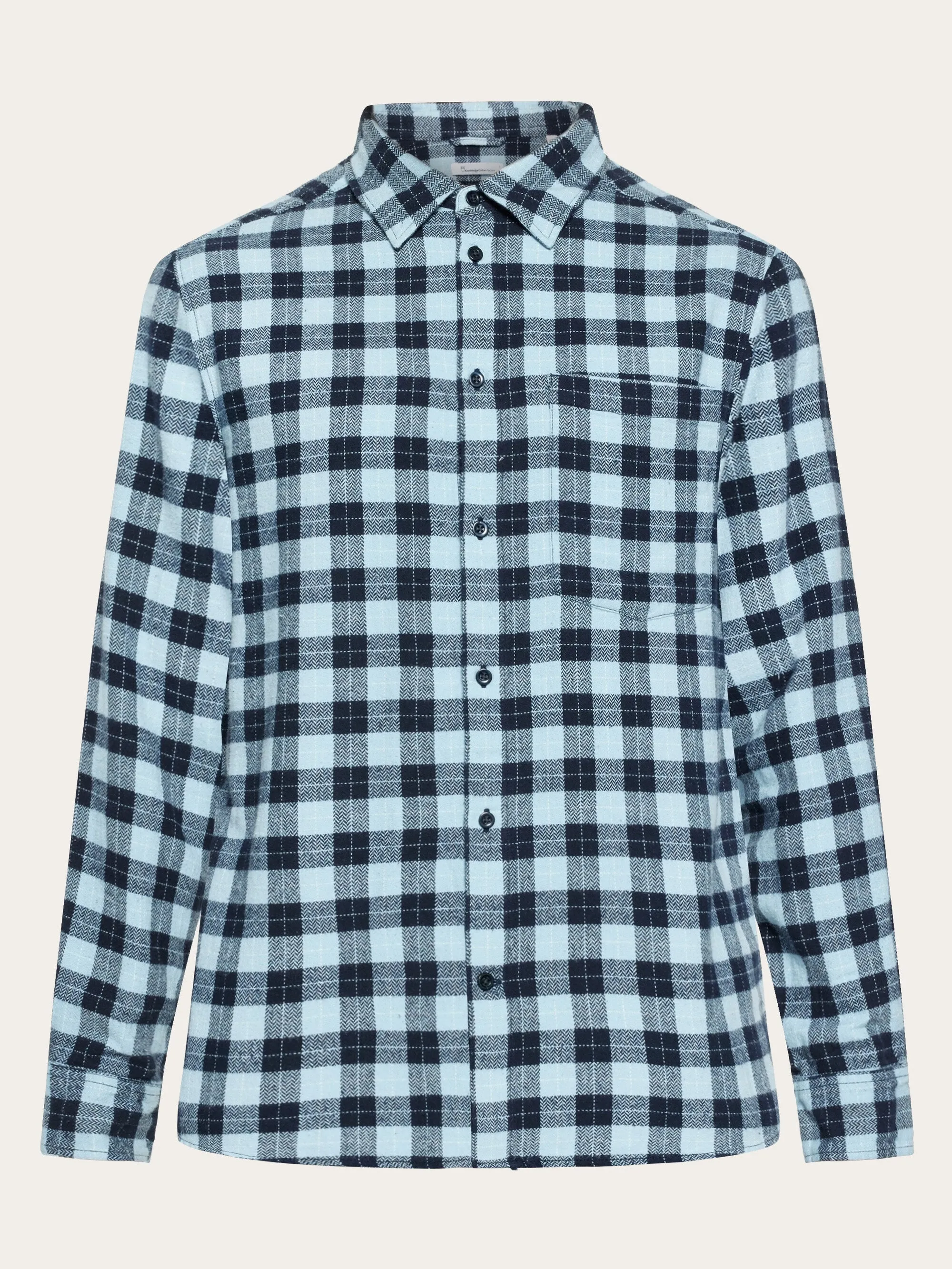 Loose fit checkered shirt - blue check