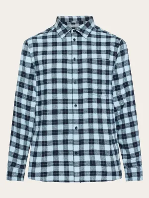 Loose fit checkered shirt - blue check