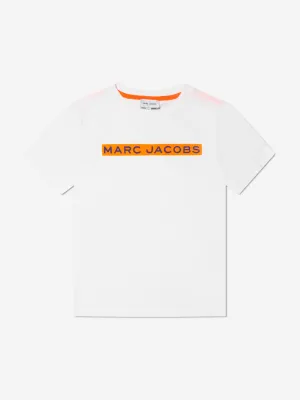 MARC JACOBS Boys Organic Cotton Logo T-Shirt in White