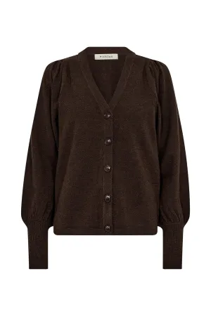 Marion Puffy Cardigan Chocolate