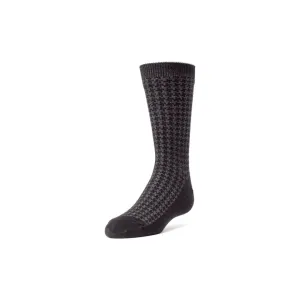 MeMoi Houndstooth Boys Dress Socks