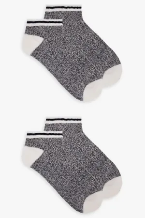 Men's 2-Pack Half Terry No Show Socks