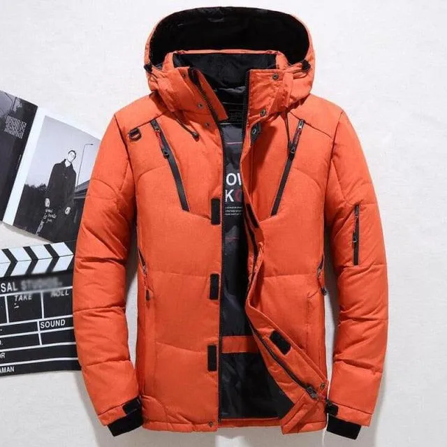 Men's -20 Degree Winter Down Warm Hooded Thick Snow Parka