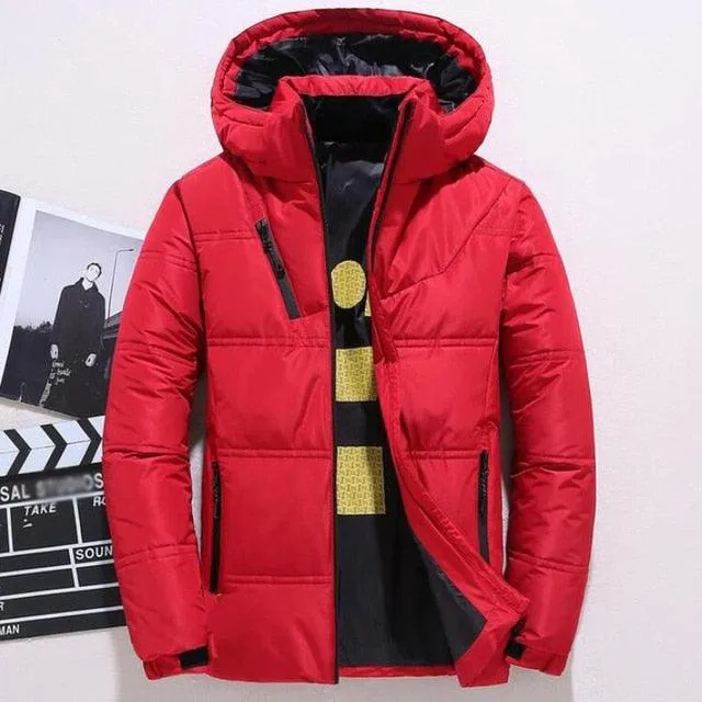 Men's -20 Degree Winter Down Warm Hooded Thick Snow Parka