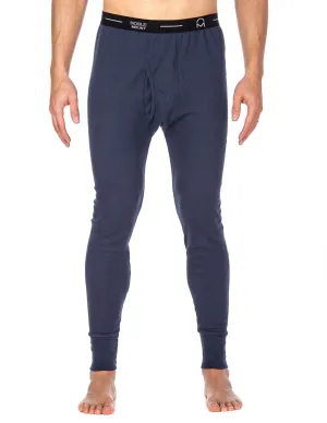 Men's Extreme Cold Waffle Knit Thermal Long John Pants - Dark Blue
