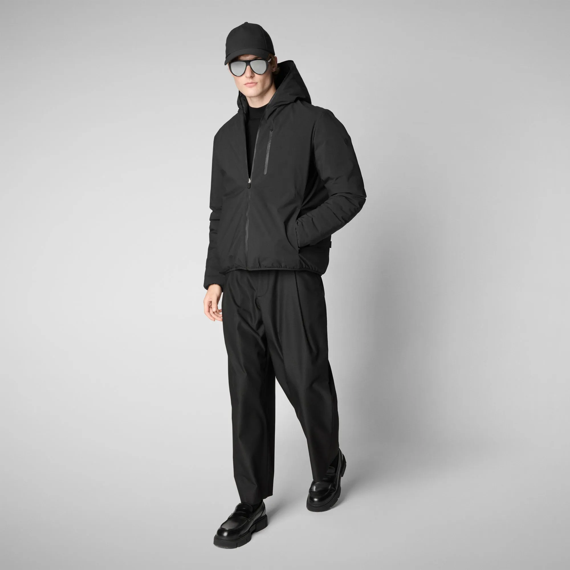 Men's  Hooded Jacket Ezra in Black