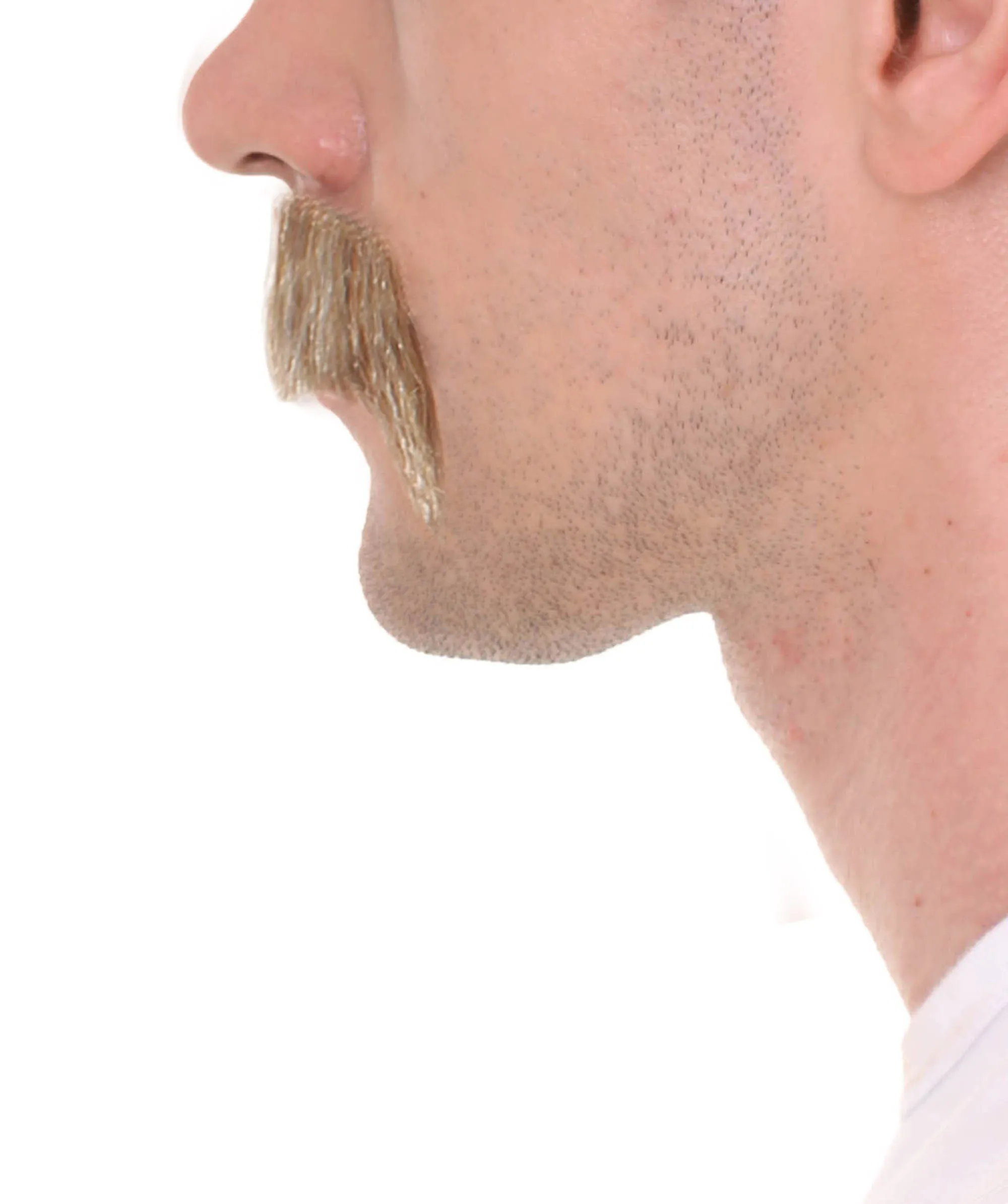 Men's Horseshoe Human Hair Mustache Styles | Facial Hair Multiple Colors Option | HPO