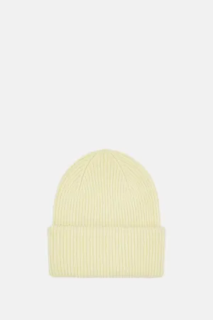 Merino Wool Hat Soft Yellow