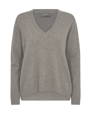 MMArlie Cashmere V-Neck Sharkskin