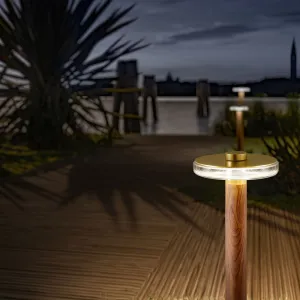 Modern Minimal Glass Exterior Floor Light