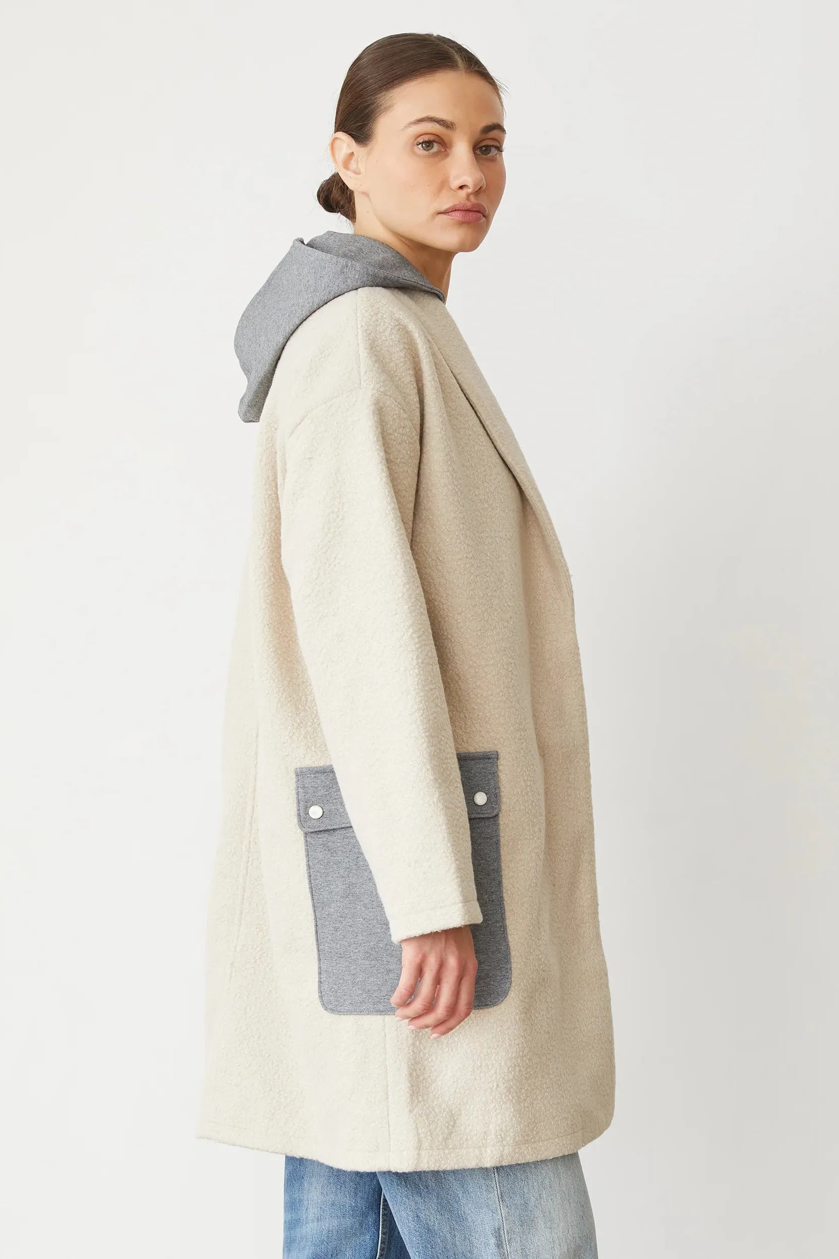 Monrow Sherpa Hooded Jacket