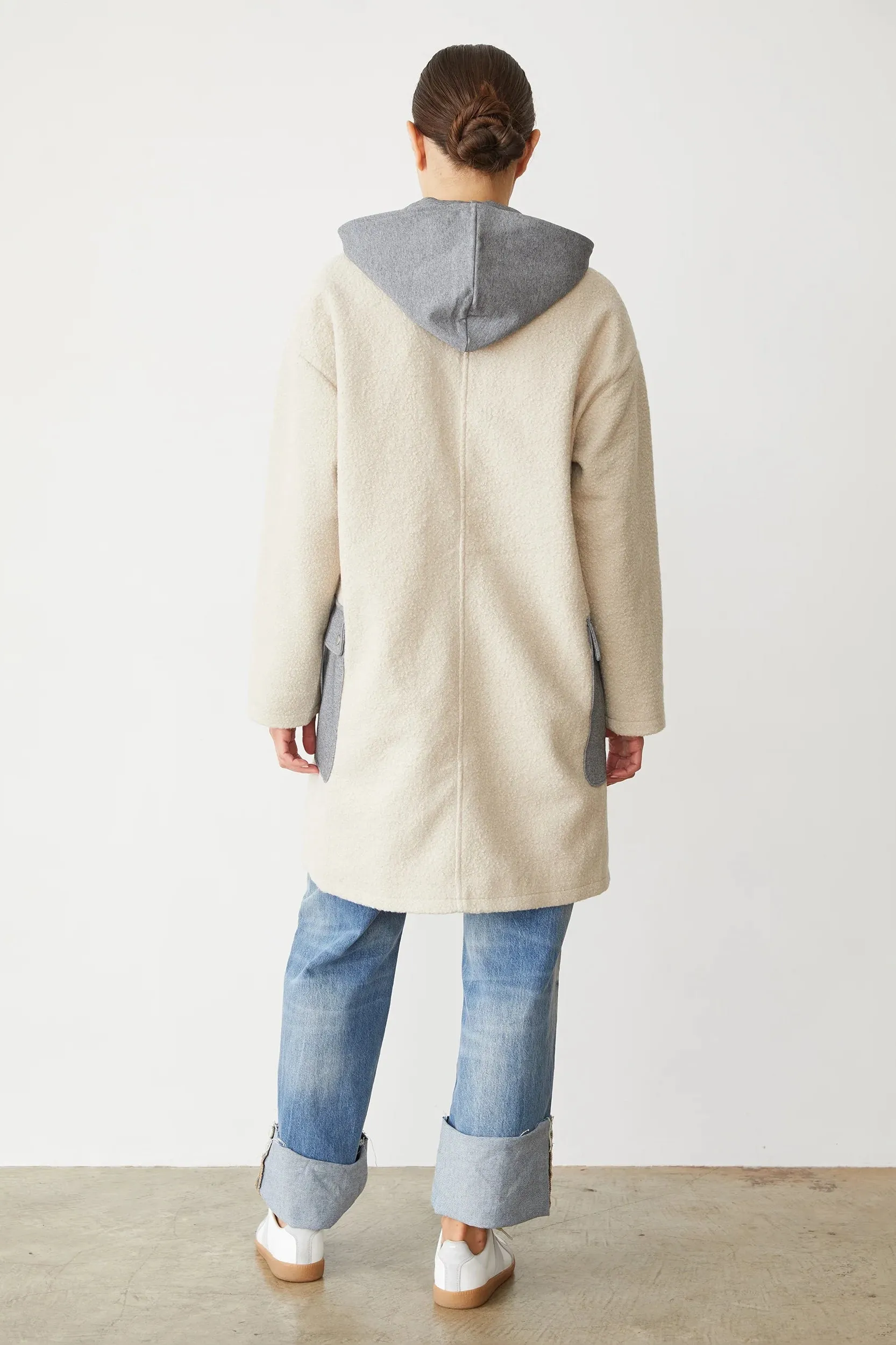 Monrow Sherpa Hooded Jacket