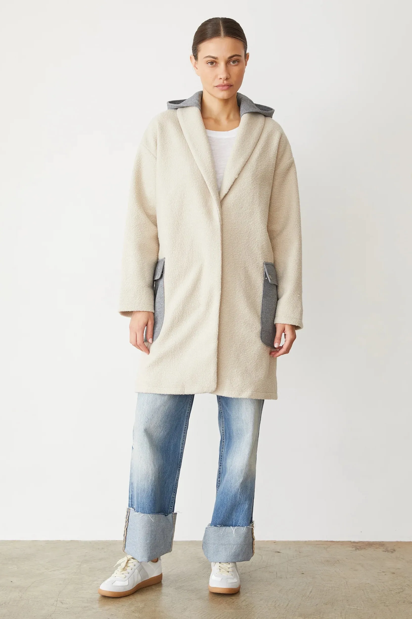 Monrow Sherpa Hooded Jacket