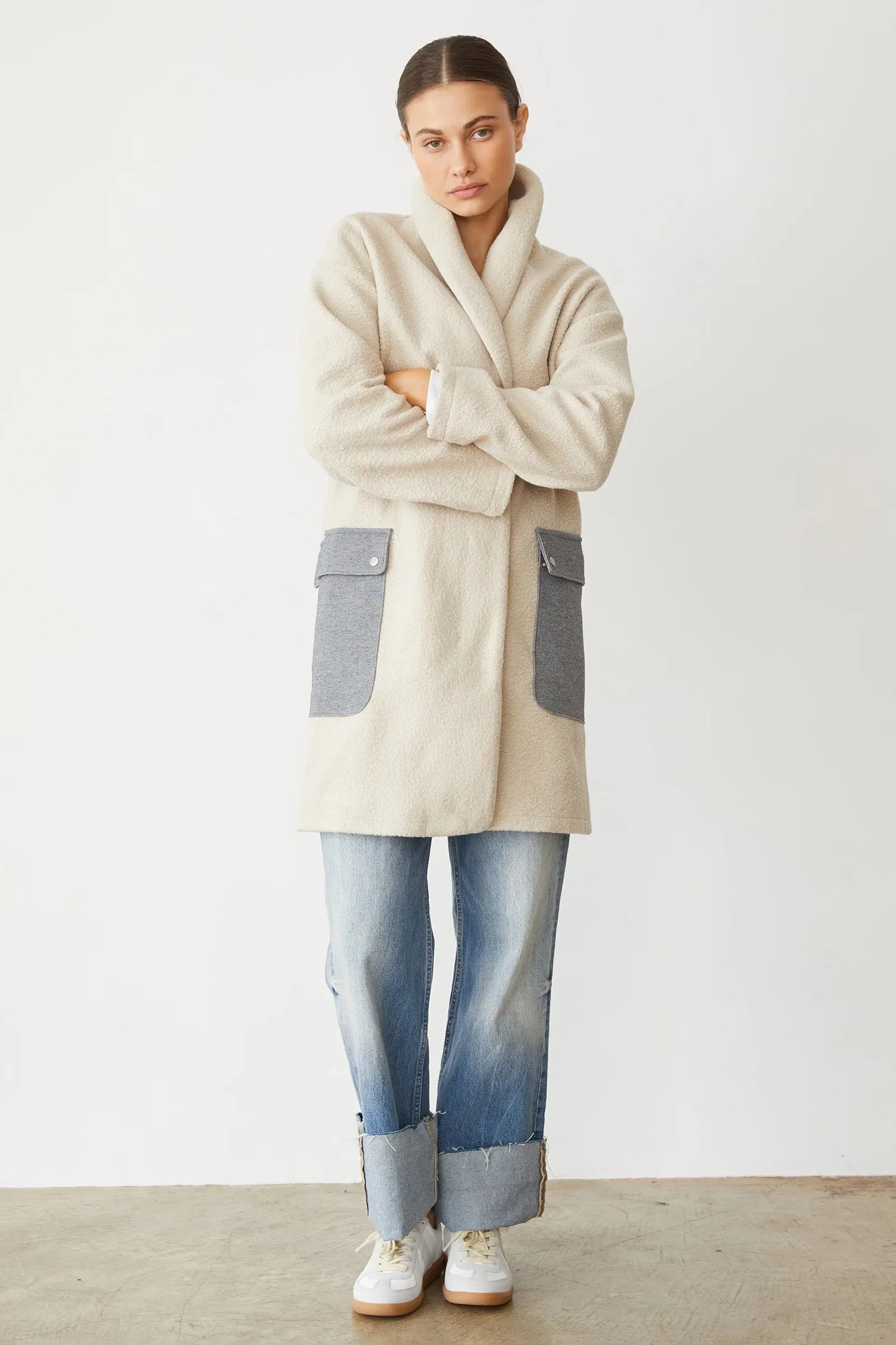 Monrow Sherpa Hooded Jacket