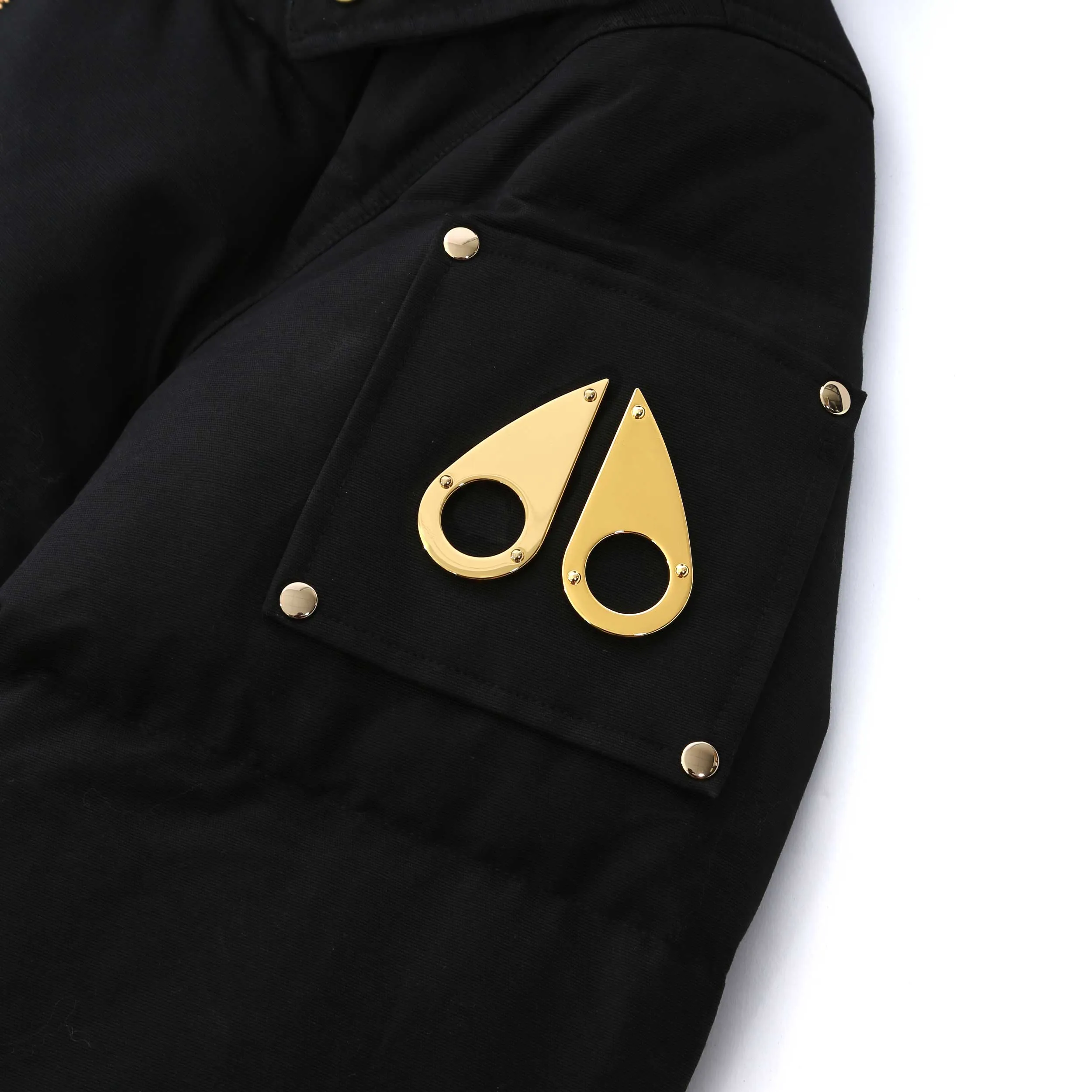 Moose Knuckles 3Q Gold Jacket in Neoshear Black