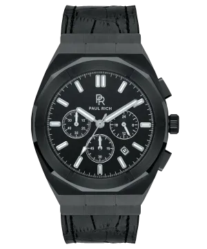 Motorsport Black Leather