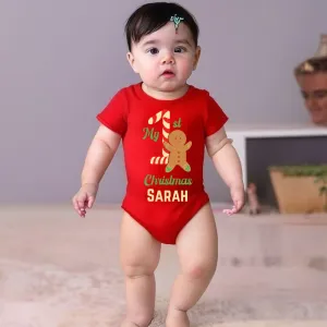 My 1st Christmas Personalized Onesie for Baby Girls and Boys