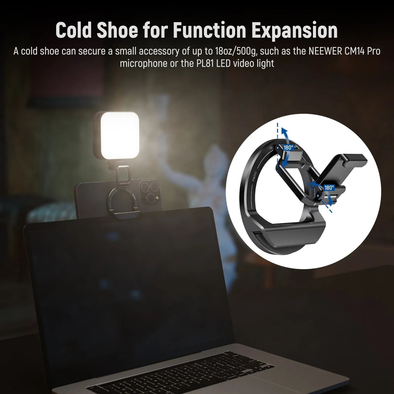 NEEWER PA031 Foldable Continuity Camera Mount