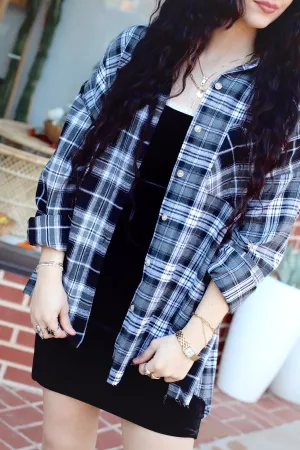Nellie Oversized Plaid Top