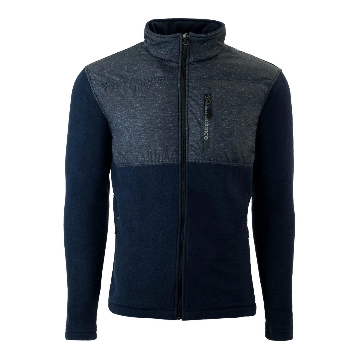 New Balance Men's Quilted Chest Full-Zip Fleece Jacket