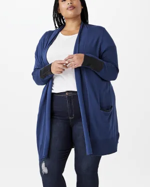 Noelia Tunic Cardigan | Navy