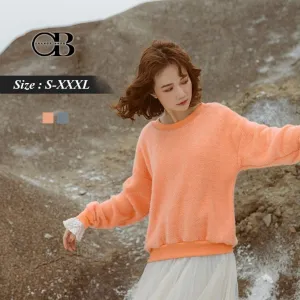 ORANGEBEAR LACE CUFF KNIT SWEATER
