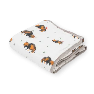 Original Cotton Muslin Quilt - Bison