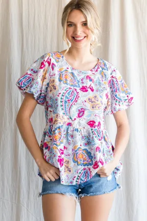 Paisley Girl Top
