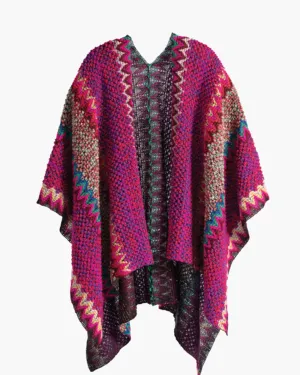 Pandora Sweater Cape | Pink