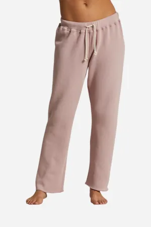 Perfect White Tee Collins Straight Leg Sweatpants in Mauve