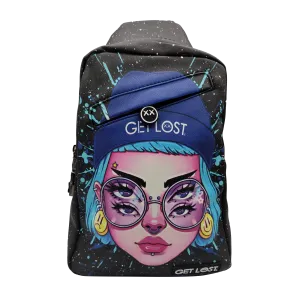 PREMIUM SAFFIANO LEATHER SHOULDER BAG l BLUE HAT TRIPPY GIRL