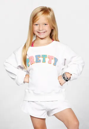 PRETTY Chenille White Sweater